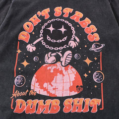 'Don't stress' T shirt-T-Shirts-MAUV STUDIO-STREETWEAR-Y2K-CLOTHING