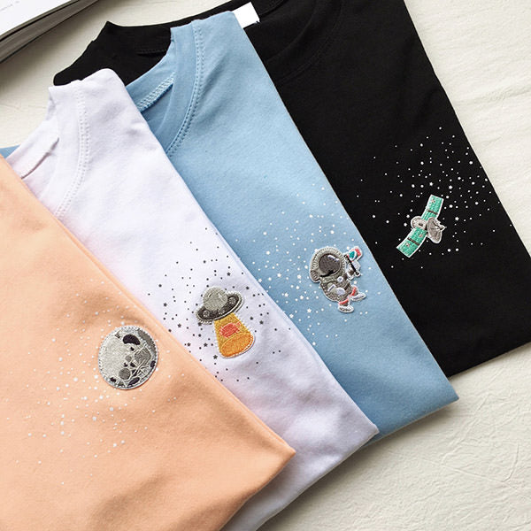 Dressed For Space T-Shirt-Tops-MAUV STUDIO-STREETWEAR-Y2K-CLOTHING