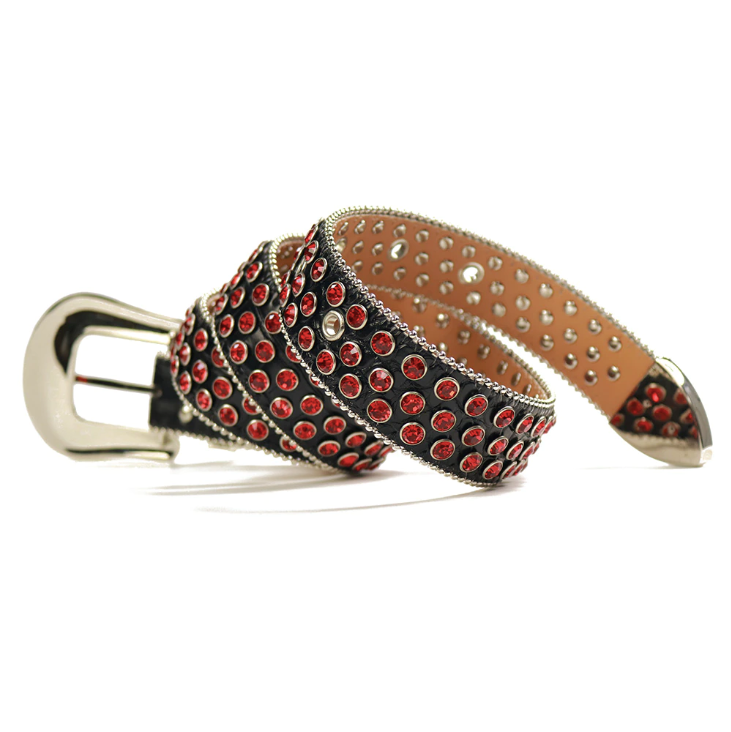 Drip Belt - Dark Red-Belts-MAUV STUDIO-STREETWEAR-Y2K-CLOTHING