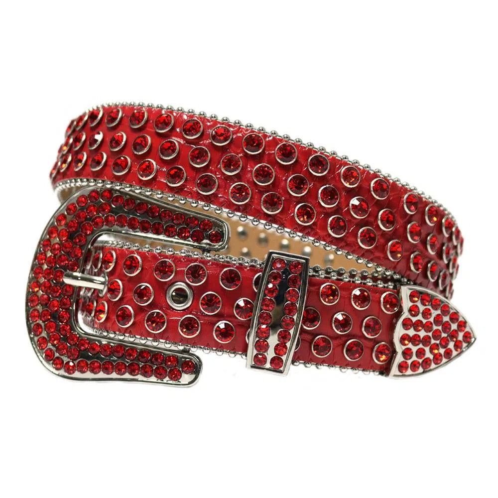 Drip Belt - Triple Red-Belts-MAUV STUDIO-STREETWEAR-Y2K-CLOTHING