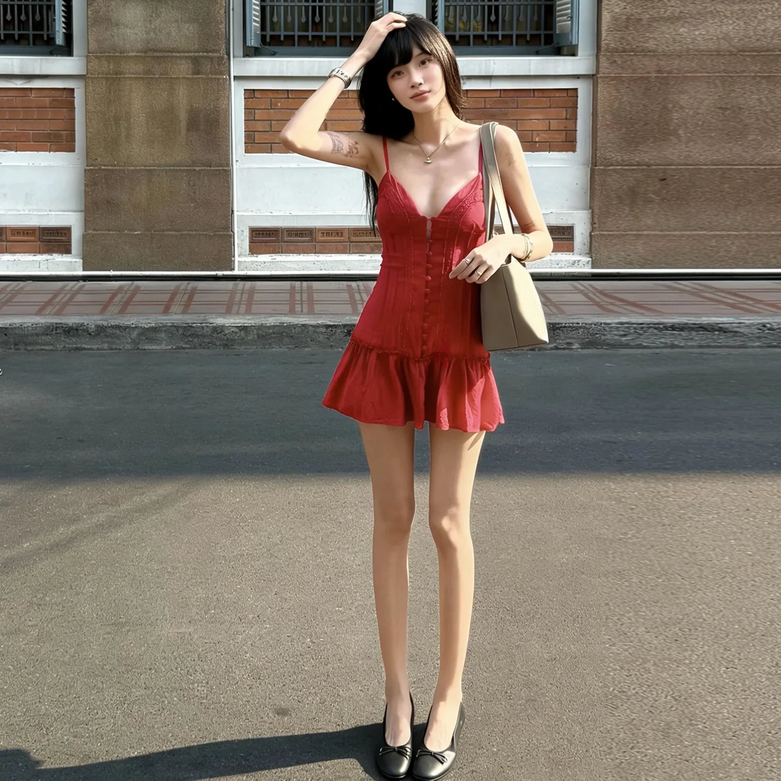 Drop Waist Mini Dress view 5 | MAUVSTUDIO®