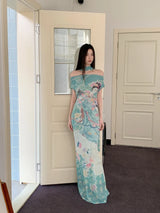 Ethereal Art Maxi Dress view 8 | MAUVSTUDIO®