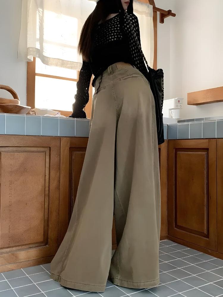 Extreme Wide Leg Pants-Mauv Studio