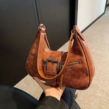 Kaela | Sac épaule Y2K cuir vieilli zippé – MAUVSTUDIO®