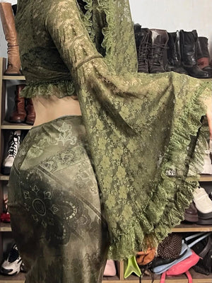 Fairy Grunge Bolero Crop Top – MAUVSTUDIO®