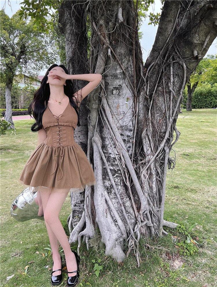 Fairy Grunge Corset Mini Dress MAUVSTUDIO Fairy Grunge Corset Mini Dress MAUVSTUDIO
