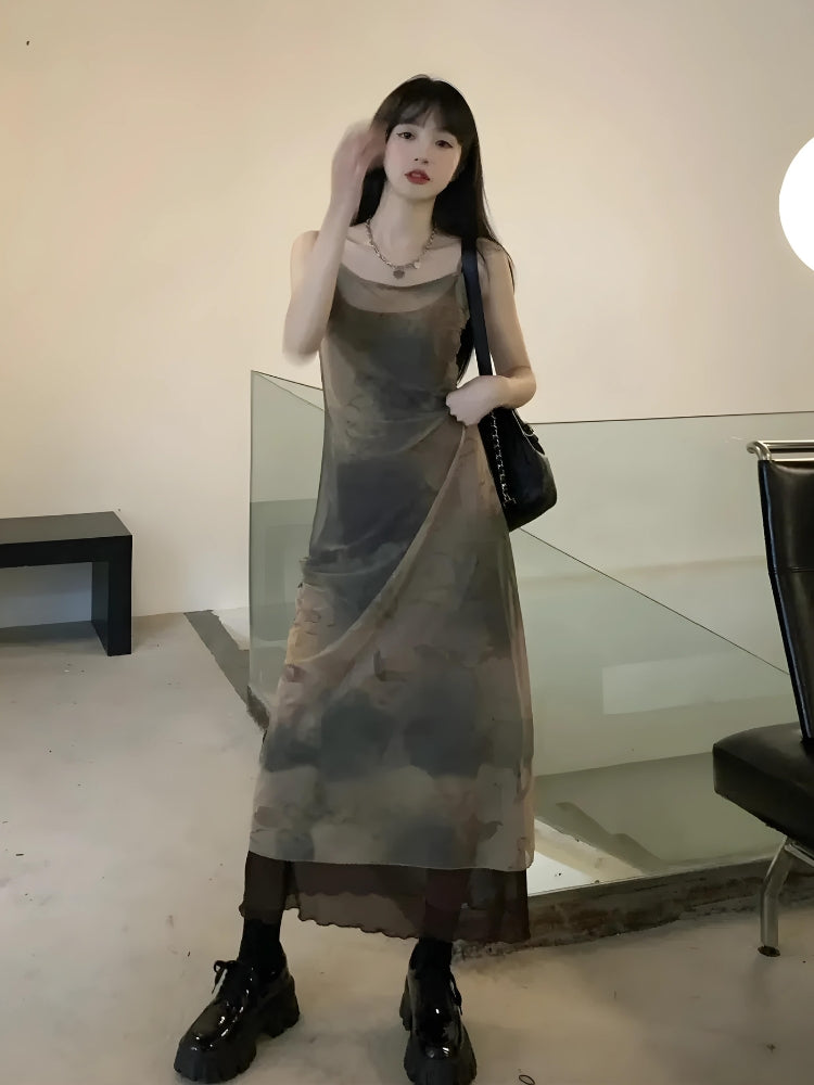 Fairy Grunge Forest Midi Dress MAUVSTUDIO Fairy Grunge Forest Midi Dress MAUVSTUDIO