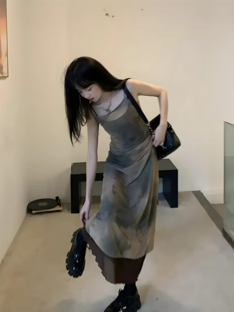 Fairy Grunge Forest Midi Dress MAUVSTUDIO Fairy Grunge Forest Midi Dress MAUVSTUDIO