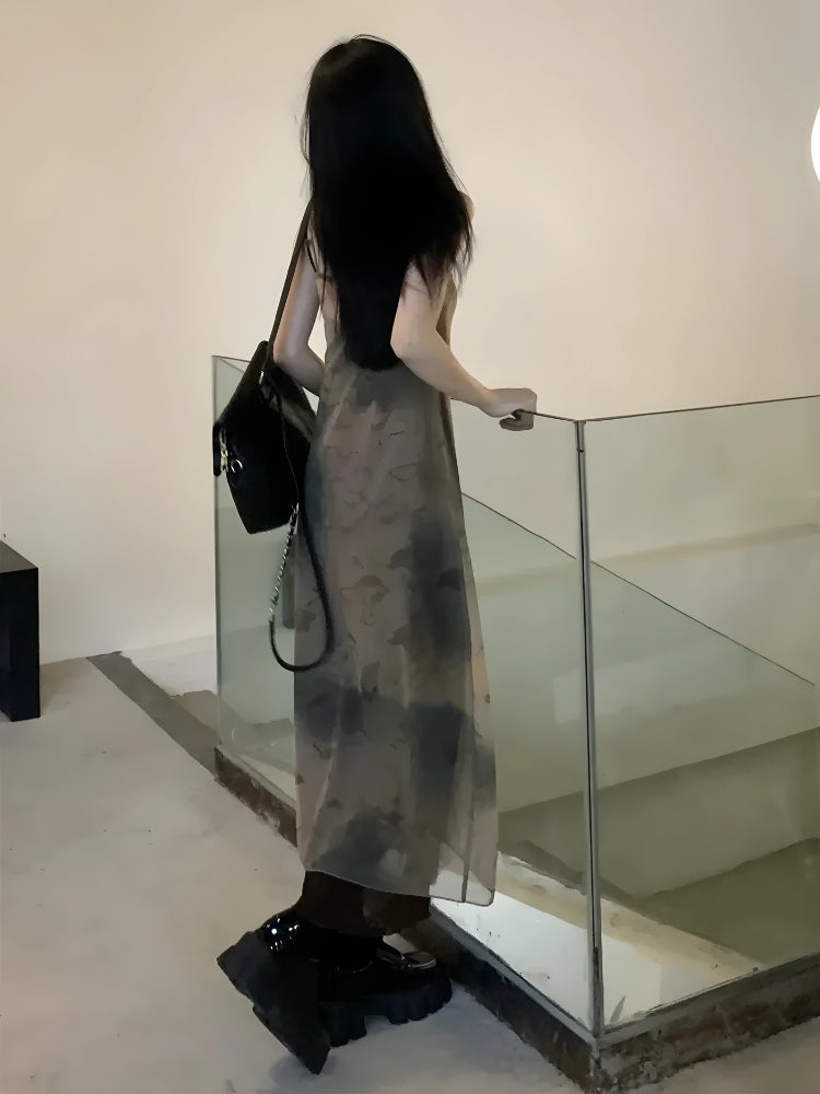 Fairy Grunge Forest Midi Dress MAUVSTUDIO Fairy Grunge Forest Midi Dress MAUVSTUDIO