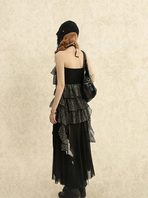 , Y2K skirt styled with a crop top