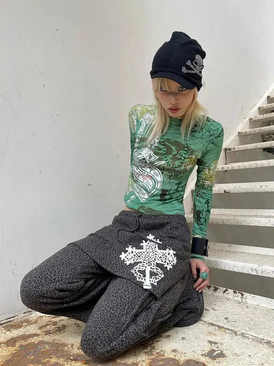 Fairy Grunge Print Top – MAUV STUDIO®® – MAUVSTUDIO® Fairy Grunge Print Top – MAUV STUDIO®® – MAUVSTUDIO®