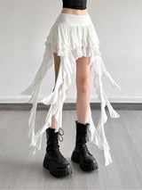 , Y2K skirt styled with a crop top