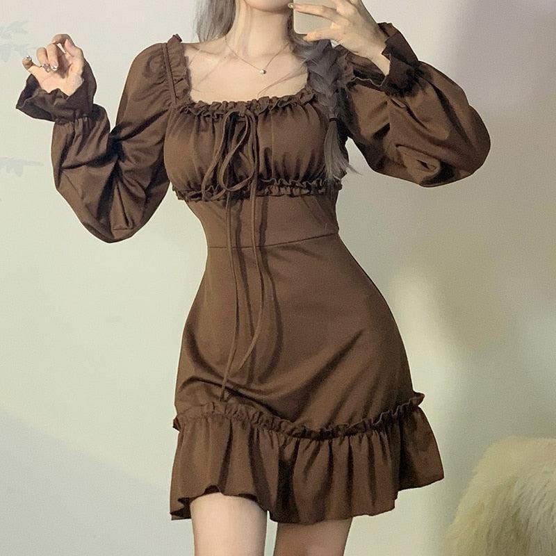 Fairy Grunge Ruffled Mini Dress MAUVSTUDIO Fairy Grunge Ruffled Mini Dress MAUVSTUDIO
