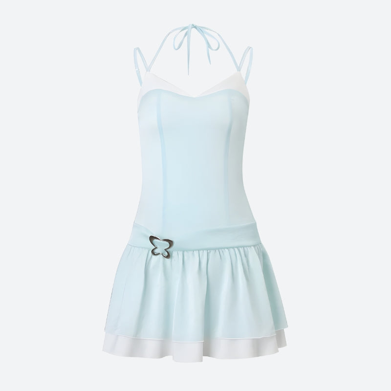 Fairycore Butterfly Mini Dress view 4 | MAUVSTUDIO®