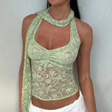 Fairycore Lace Halter Top – MAUVSTUDIO®