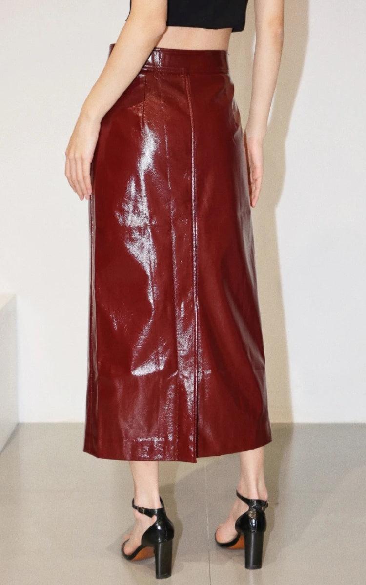 , Y2K skirt styled with a crop top