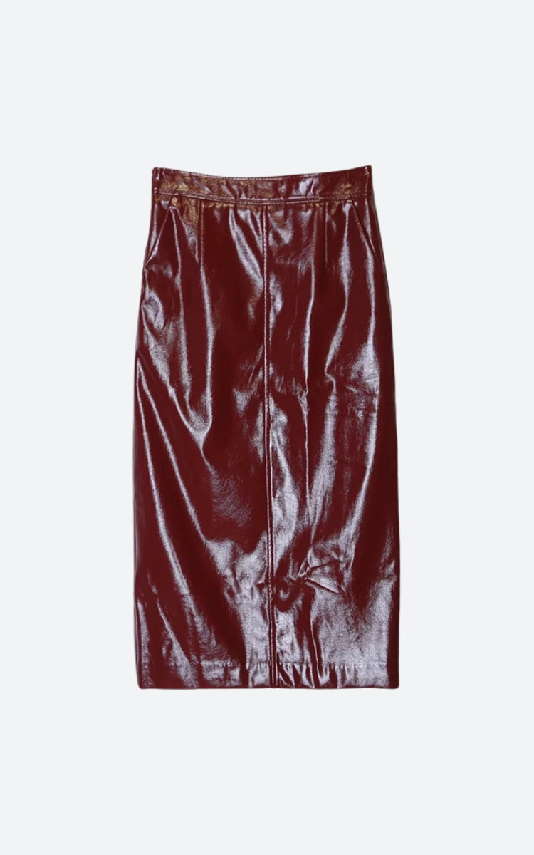 , Y2K skirt styled with a crop top