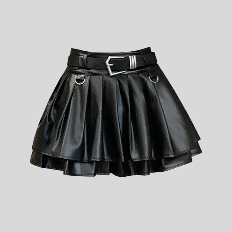 , Y2K skirt styled with a crop top