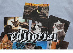 'Feline' T shirt-T-Shirts-MAUV STUDIO-STREETWEAR-Y2K-CLOTHING