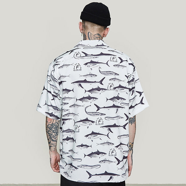 Fish Species Shirt-Shirts-MAUV STUDIO-STREETWEAR-Y2K-CLOTHING