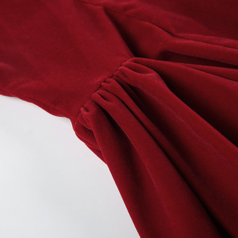 Flared Mini Dress view 6 | MAUVSTUDIO®