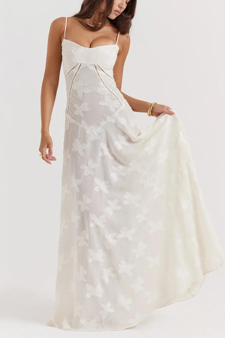 Floral Lace Up Maxi Dress MAUVSTUDIO Floral Lace Up Maxi Dress MAUVSTUDIO