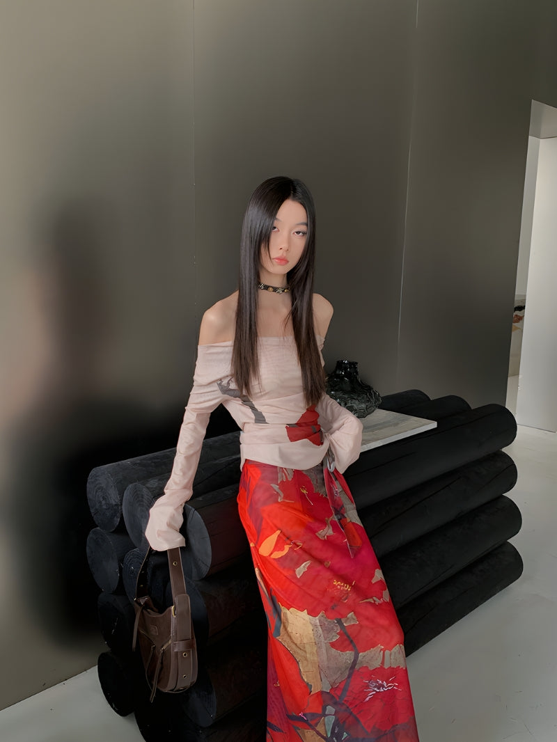 Floral Off Shoulder Top – MAUVSTUDIO®
