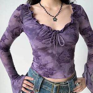 Floral Purple Top – MAUVSTUDIO®