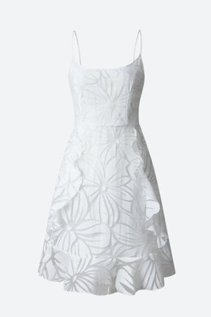 Floral Ruffled Mini Dress-Mauv Studio