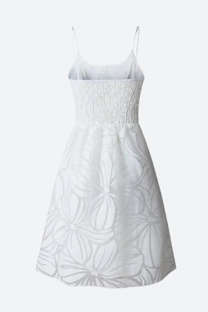 Floral Ruffled Mini Dress-Mauv Studio