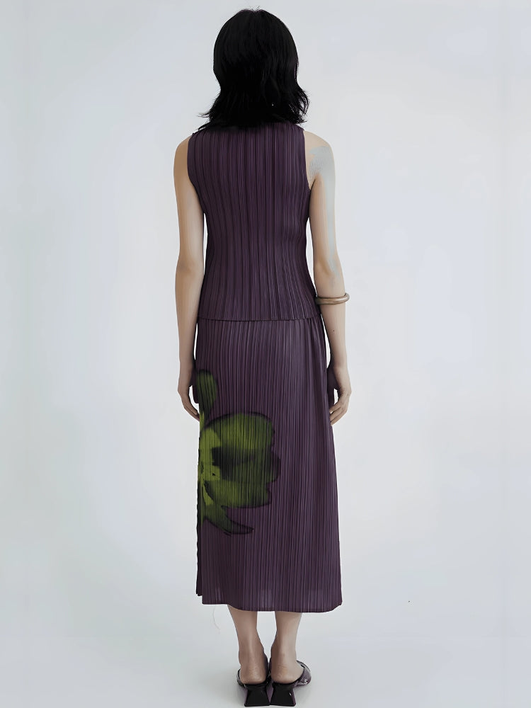 , Y2K skirt styled with a crop top