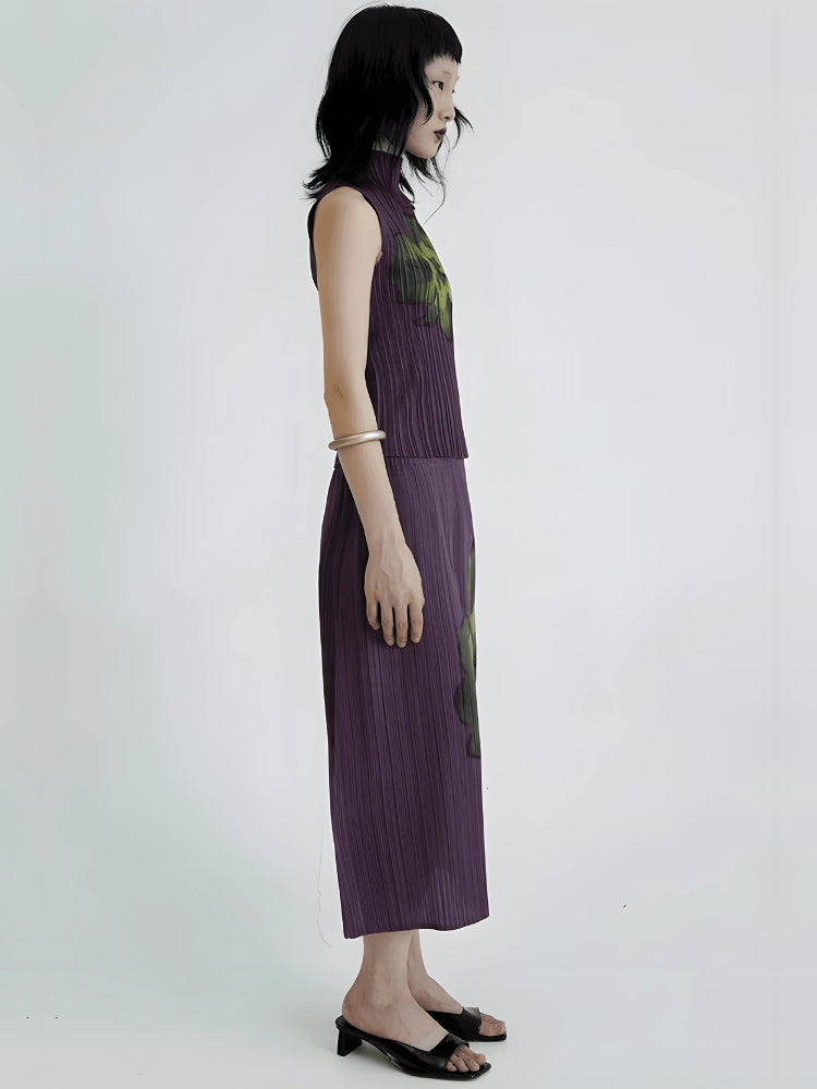 , Y2K skirt styled with a crop top