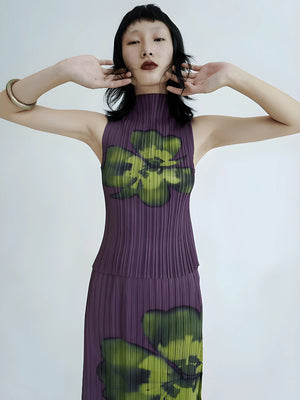 , Y2K skirt styled with a crop top