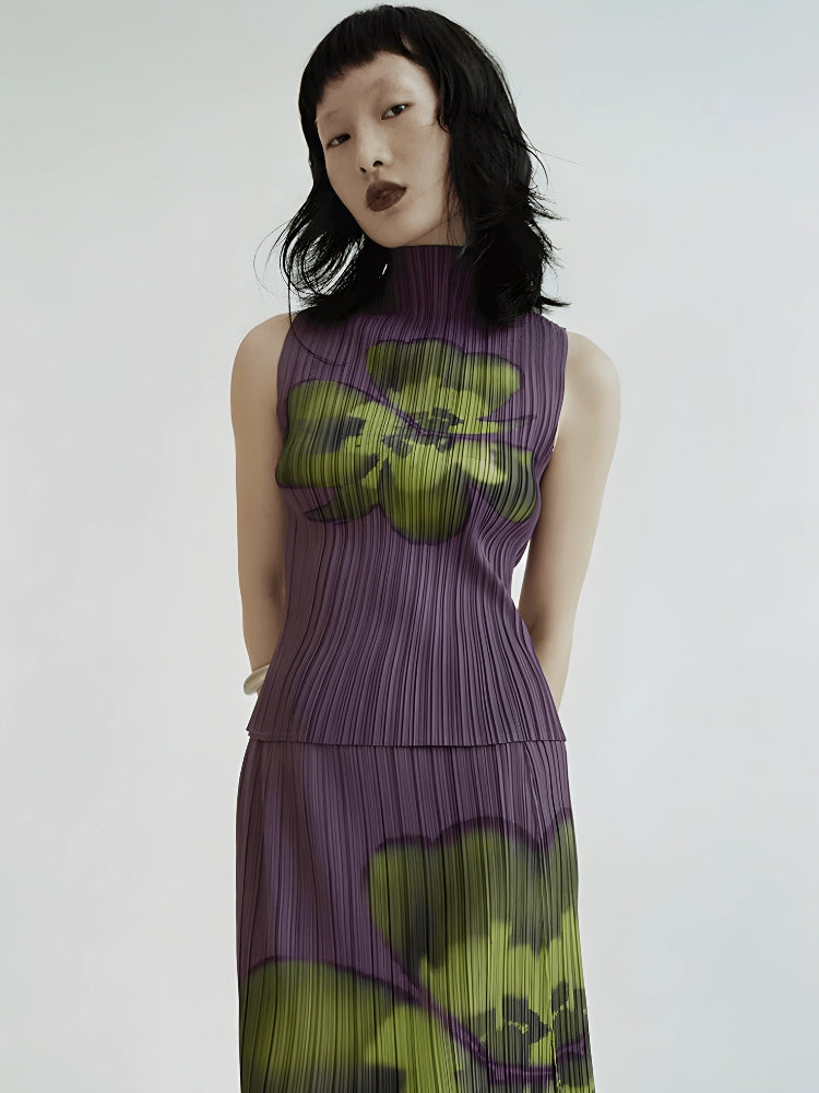 , Y2K skirt styled with a crop top