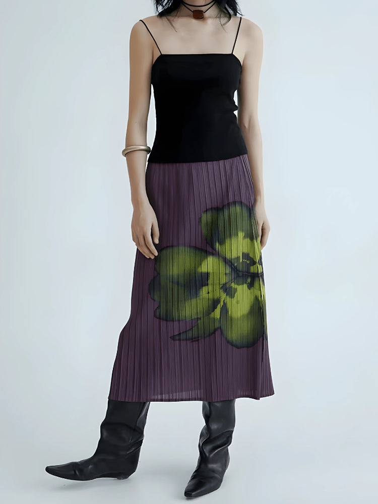 , Y2K skirt styled with a crop top