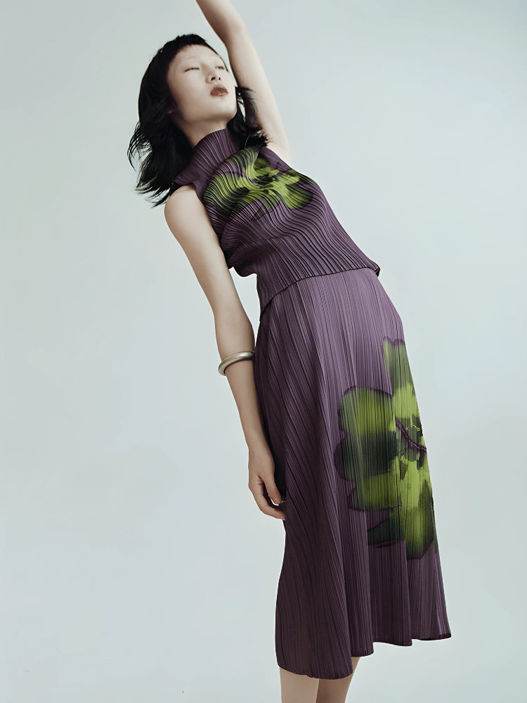 , Y2K skirt styled with a crop top