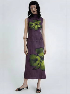 , Y2K skirt styled with a crop top