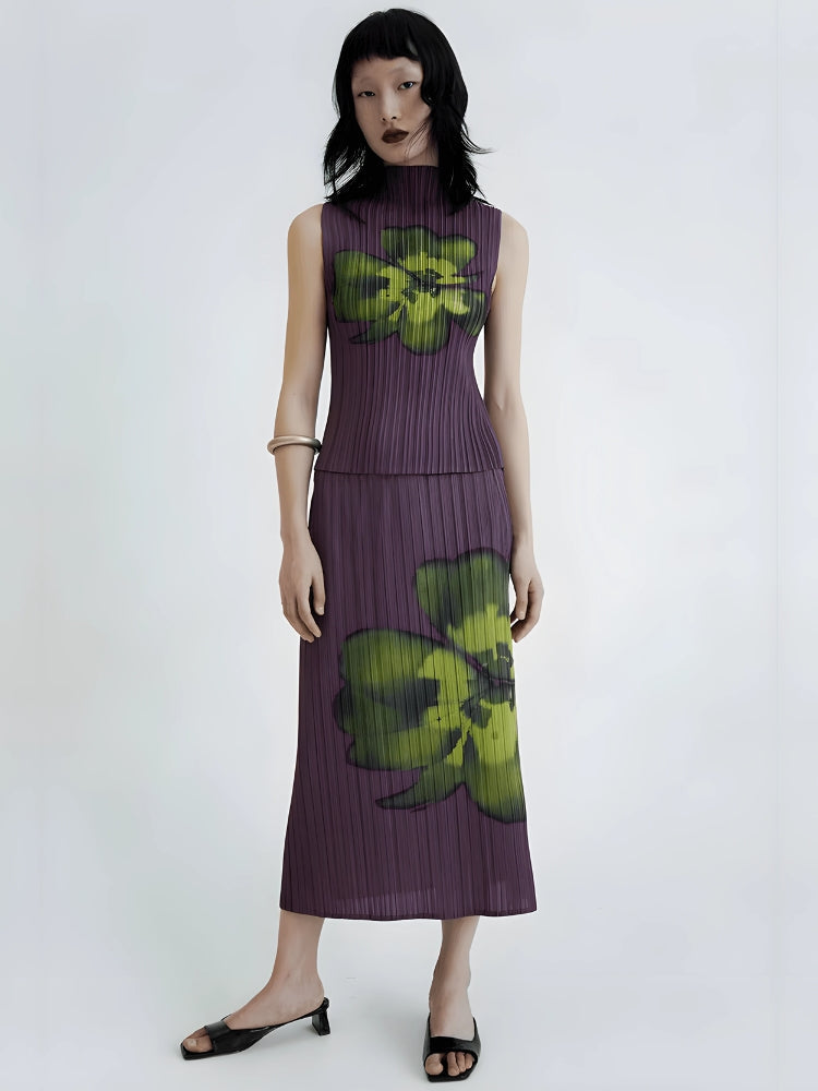 , Y2K skirt styled with a crop top