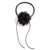 Flower Choker Necklace-Necklaces-MAUV STUDIO-STREETWEAR-Y2K-CLOTHING