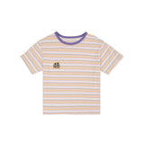 Flower Striped Tee-T-Shirts-MAUV STUDIO-STREETWEAR-Y2K-CLOTHING