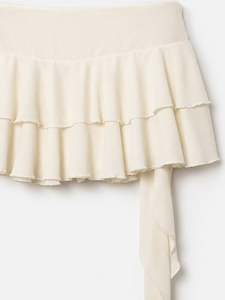 , Y2K skirt styled with a crop top