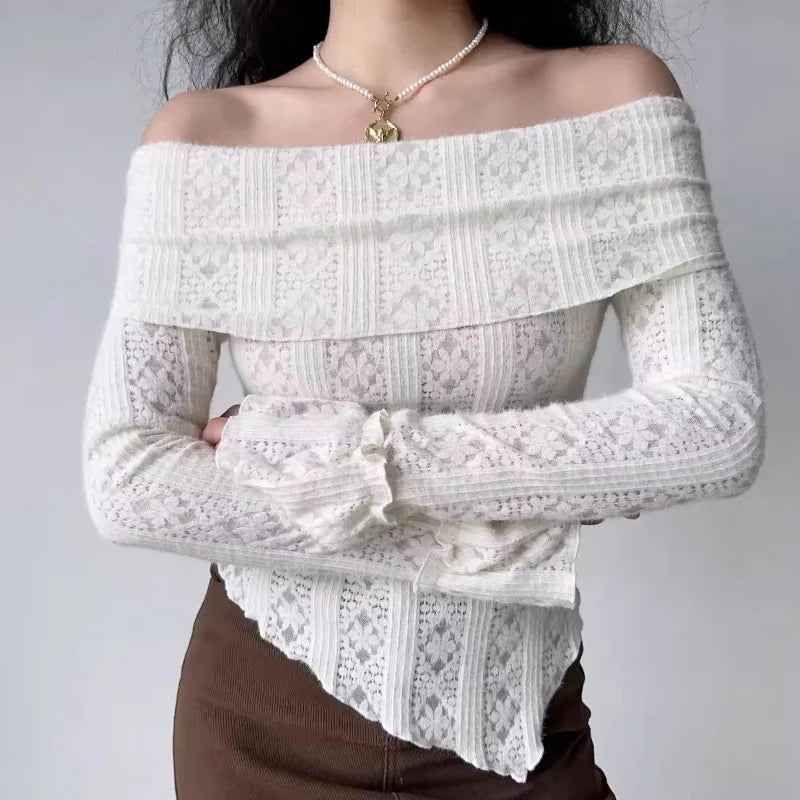 Fold-Over Lace Top – MAUVSTUDIO®
