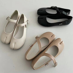 French Girl Split-Toe Tabi Ballet Flats-Shoes-MAUV STUDIO-STREETWEAR-Y2K-CLOTHING