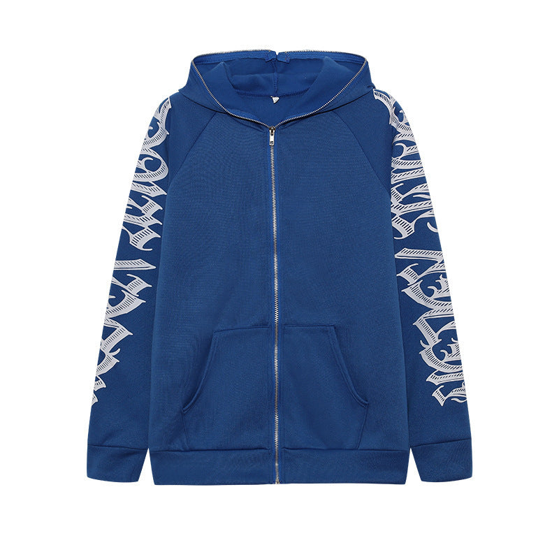 Full zip bleu-MAUV STUDIO-STREETWEAR-Y2K-CLOTHING