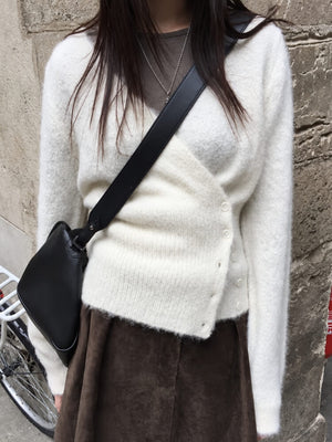 Fuzzy Wrap Cardigan