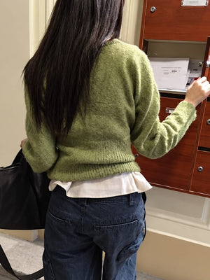 Fuzzy Wrap Cardigan