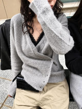 Fuzzy Wrap Cardigan