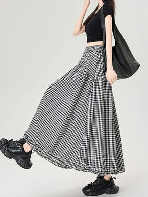 , Y2K skirt styled with a crop top