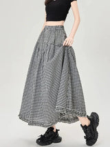 , Y2K skirt styled with a crop top