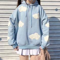 Gone Dreaming Cloud Hoodie-Hoodies-MAUV STUDIO-STREETWEAR-Y2K-CLOTHING